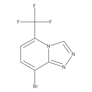 8-Bromo-5-(trifluoromethyl)-[1,2,4]triazolo[4,3-a]pyridine结构式