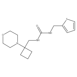 3-{[1-(Morpholin-4-yl)cyclobutyl]methyl}-1-[(thiophen-2-yl)methyl]urea Structure