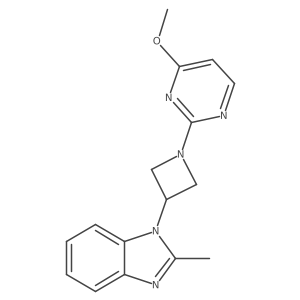 1-[1-(4-methoxypyrimidin-2-yl)azetidin-3-yl]-2-methyl-1H-1,3-benzodiazole Structure