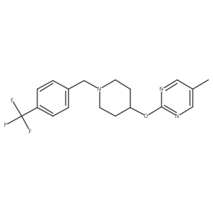 5-Methyl-2-[(1-{[4-(trifluoromethyl)phenyl]methyl}piperidin-4-yl)oxy]pyrimidine Structure