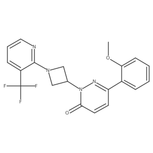 6-(2-Methoxyphenyl)-2-{1-[3-(trifluoromethyl)pyridin-2-yl]azetidin-3-yl}-2,3-dihydropyridazin-3-one Structure