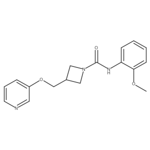 N-(2-methoxyphenyl)-3-[(pyridin-3-yloxy)methyl]azetidine-1-carboxamide Structure