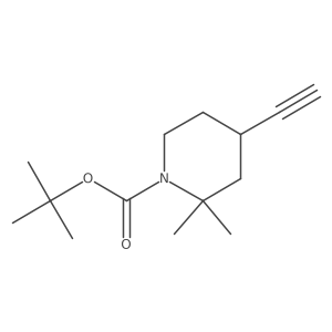 Tert-butyl 4-ethynyl-2,2-dimethylpiperidine-1-carboxylate Structure