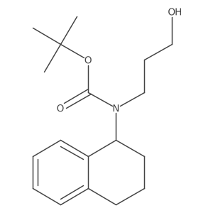 tert-butyl N-(3-hydroxypropyl)-N-(1,2,3,4-tetrahydronaphthalen-1-yl)carbamate Structure