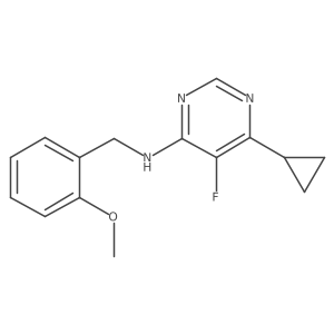 6-Cyclopropyl-5-fluoro-N-[(2-methoxyphenyl)methyl]pyrimidin-4-amine Structure