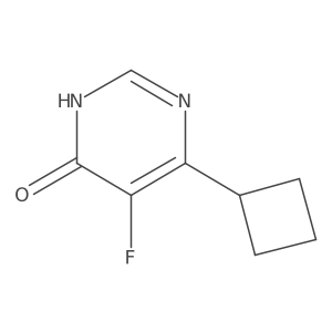 6-Cyclobutyl-5-fluoro-3,4-dihydropyrimidin-4-one Structure