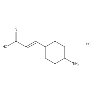trans 3-(4-Amino-cyclohexyl)-acrylic acid hydrochloride Structure