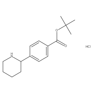 Tert-butyl 4-(piperidin-2-yl)benzoate结构式