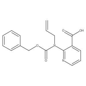 2-{[(Benzyloxy)carbonyl](prop-2-en-1-yl)amino}pyridine-3-carboxylic acid结构式