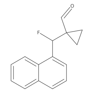 1-(Fluoro(naphthalen-1-yl)methyl)cyclopropanecarbaldehyde结构式