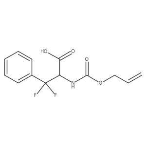 (2R)-3,3-difluoro-3-phenyl-2-{[(prop-2-en-1-yloxy)carbonyl]amino}propanoic acid结构式