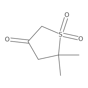 5,5-Dimethyl-1lambda6-thiolane-1,1,3-trione结构式