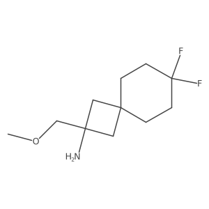 7,7-Difluoro-2-(methoxymethyl)spiro[3.5]nonan-2-amine Structure