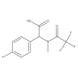 2-(4-fluorophenyl)-2-(2,2,2-trifluoro-N-methylacetamido)acetic acid结构式