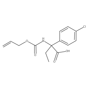 2-(4-Chlorophenyl)-2-{[(prop-2-en-1-yloxy)carbonyl]amino}butanoic acid结构式