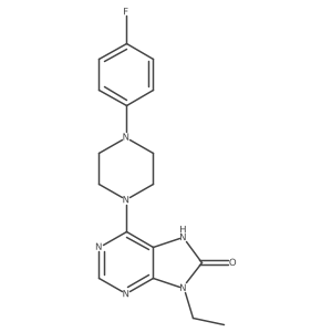 9-ethyl-6-[4-(4-fluorophenyl)piperazin-1-yl]-8,9-dihydro-7H-purin-8-one Structure
