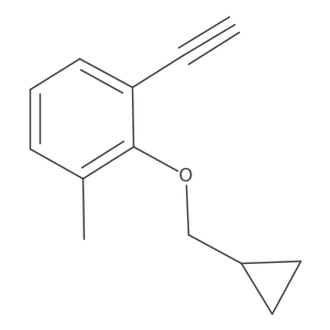 2-(Cyclopropylmethoxy)-1-ethynyl-3-methylbenzene Structure