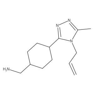 (4-(4-Allyl-5-methyl-4H-1,2,4-triazol-3-yl)cyclohexyl)methanamine Structure