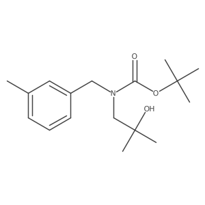 tert-butyl N-(2-hydroxy-2-methylpropyl)-N-[(3-methylphenyl)methyl]carbamate Structure