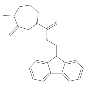 (9H-fluoren-9-yl)methyl 4-methyl-3-oxoazepane-1-carboxylate结构式