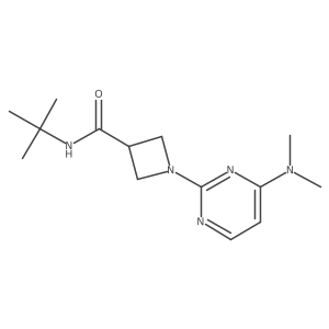 N-tert-butyl-1-[4-(dimethylamino)pyrimidin-2-yl]azetidine-3-carboxamide Structure