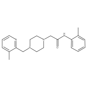 N-(2-methylphenyl)-2-{4-[(3-methylpyridin-2-yl)methyl]piperazin-1-yl}acetamide Structure