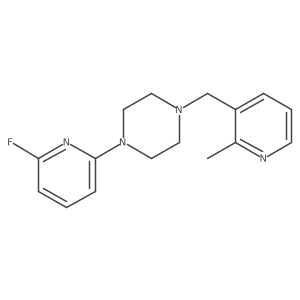 1-(6-Fluoropyridin-2-yl)-4-[(2-methylpyridin-3-yl)methyl]piperazine Structure