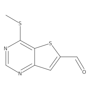 4-(Methylthio)thieno[3,2-d]pyrimidine-6-carbaldehyde结构式
