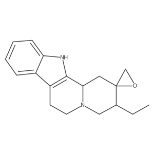 Spiro[indolo[2,3-a]quinolizine-2(1H),2a(2)-oxirane], 3-ethyl-3,4,6,7,12,12b-hexahydro-, (2R,3S,12bS)-rel-结构式