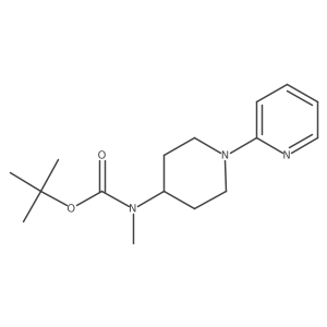 Tert-butyl methyl(1-(pyridin-2-yl)piperidin-4-yl)carbamate Structure