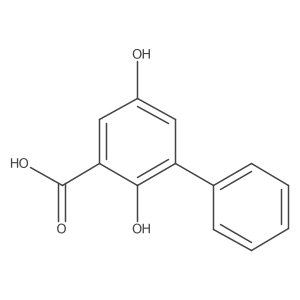 2,5-Dihydroxy[1,1a(2)-biphenyl]-3-carboxylic acid Structure