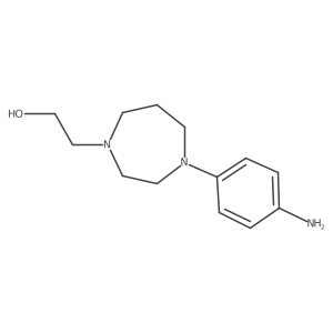 4-(4-Aminophenyl)hexahydro-1H-1,4-diazepine-1-ethanol Structure