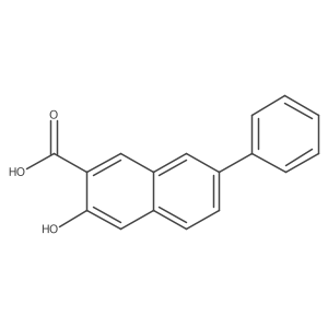 3-Hydroxy-7-phenyl-2-naphthalenecarboxylic acid结构式