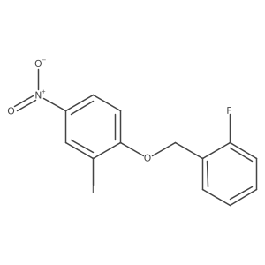 4-(2-Fluorobenzyloxy)-3-iodonitrobenzene结构式