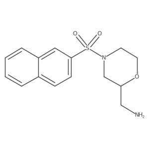 4-(2-Naphthalenylsulfonyl)-2-morpholinemethanamine结构式