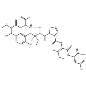 Phomopsin A, 1-(erythro-beta,3-dihydroxy-N-methyl-L-tyrosine)- Structure