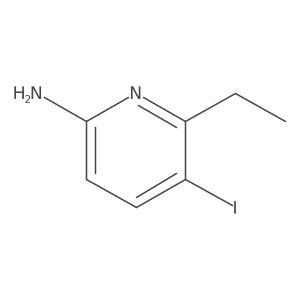 6-Ethyl-5-iodopyridin-2-amine结构式