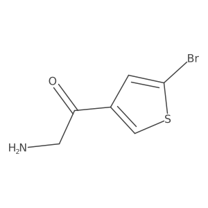 2-Amino-1-(5-bromothiophen-3-yl)ethan-1-one结构式