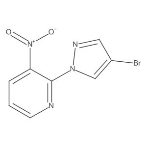 2-(4-Bromo-1H-pyrazol-1-yl)-3-nitropyridine Structure