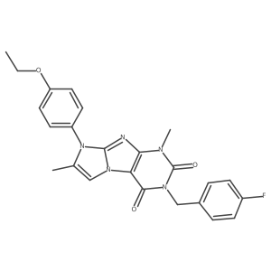 8-(4-ethoxyphenyl)-3-(4-fluorobenzyl)-1,7-dimethyl-1H-imidazo[2,1-f]purine-2,4(3H,8H)-dione Structure