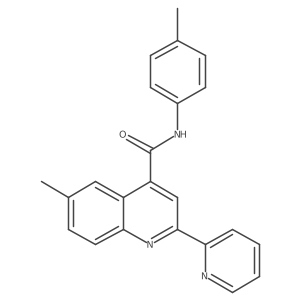 6-methyl-2-(pyridin-2-yl)-N-(p-tolyl)quinoline-4-carboxamide Structure