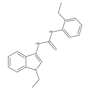 1-(1-ethyl-1H-indol-3-yl)-3-(2-ethylphenyl)urea Structure