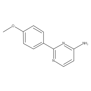 2-(4-Methoxyphenyl)-4-pyrimidinamine Structure