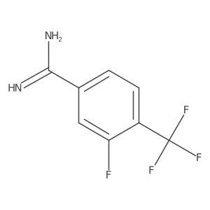 3-Fluoro-4-(trifluoromethyl)benzenecarboximidamide结构式