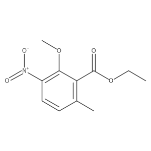 Ethyl 2-methoxy-6-methyl-3-nitrobenzoate结构式