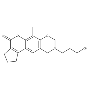 9-(3-hydroxypropyl)-6-methyl-2,3,9,10-tetrahydro-8H-cyclopenta[3,4]chromeno[6,7-e][1,3]oxazin-4(1H)-one结构式