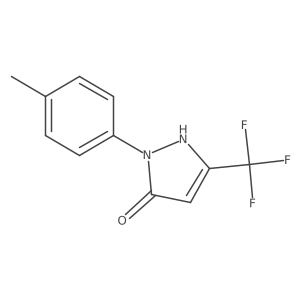 1-(4-methylphenyl)-3-(trifluoromethyl)-1H-pyrazol-5-ol Structure