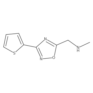 Methyl({[3-(thiophen-2-yl)-1,2,4-oxadiazol-5-yl]methyl})amine Structure