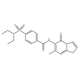 4-(N,N-diethylsulfamoyl)-N-(7-methyl-5-oxo-5H-thiazolo[3,2-a]pyrimidin-6-yl)benzamide Structure