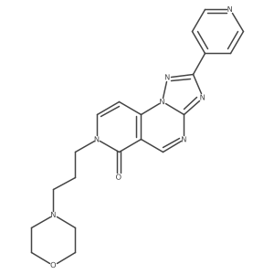 7-(3-morpholin-4-ylpropyl)-2-pyridin-4-ylpyrido[3,4-e][1,2,4]triazolo[1,5-a]pyrimidin-6(7H)-one结构式